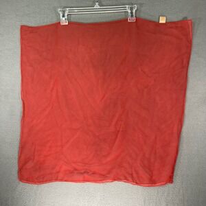 Vintage Glentex 100% Polyester Red Scarf Made in Korea Fashion‎ Accessory